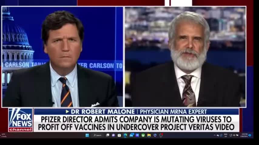 Tucker: Dr. Robert Malone on Project Veritas Pfizer Director Reveal