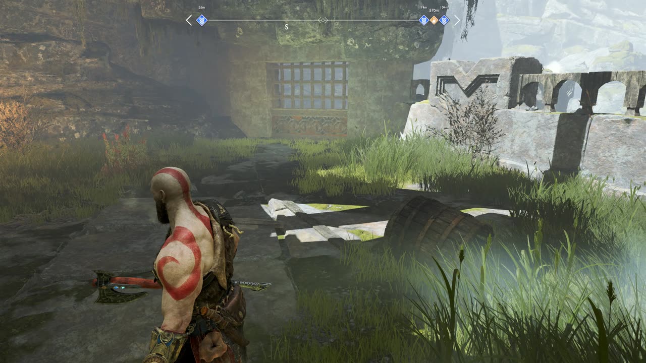 God of War (2018) How to open Veithurgard Runic Door Near Otr Dragon