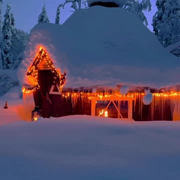Amidst the Winter Beauty, This Light Show Captures Your Attention