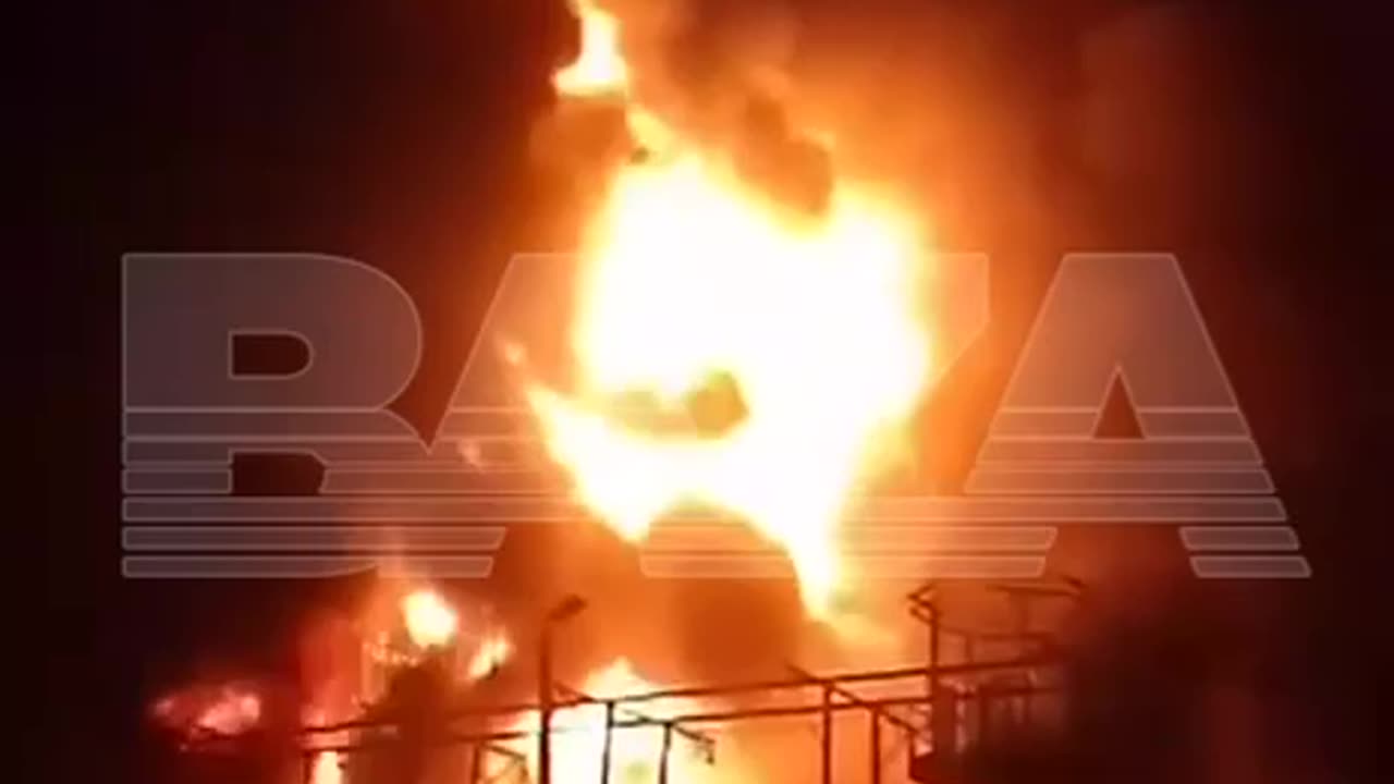 Insane Fire at an Oil Terminal in Karasnodor