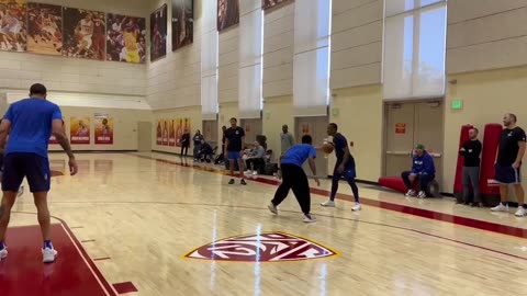 Kyrie Irving first scrimmage with new Dallas Maverick Teammates