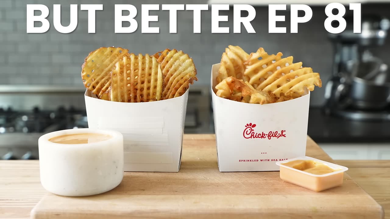 Making Chick-Fil-A Waffle Fries At Home | But Better