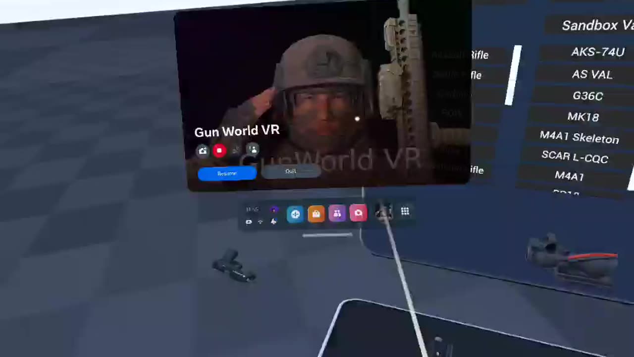 Vr gameplay
