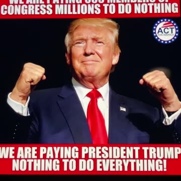 TRUMP💜🏅NEVER TOOK A SALARY🇺🇸HE WORKED FOR FREE❤️🇺🇸💙🗽⭐️