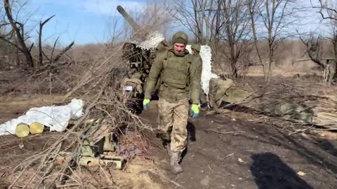 Ukrainian Artillery at Work