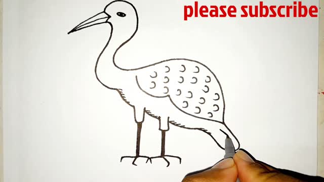 How To Draw A Crane From U Letter l Drawing Pictures l Letter Drawing l Crane Drawing Easy l Drawing