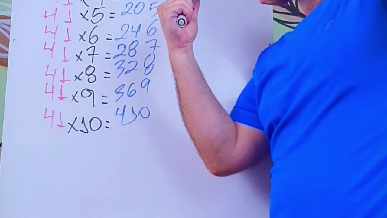 Tabuada 9 🐸💪🤝👍 Math Table of 9 👍🤝💪🐸 Matemática do Saber