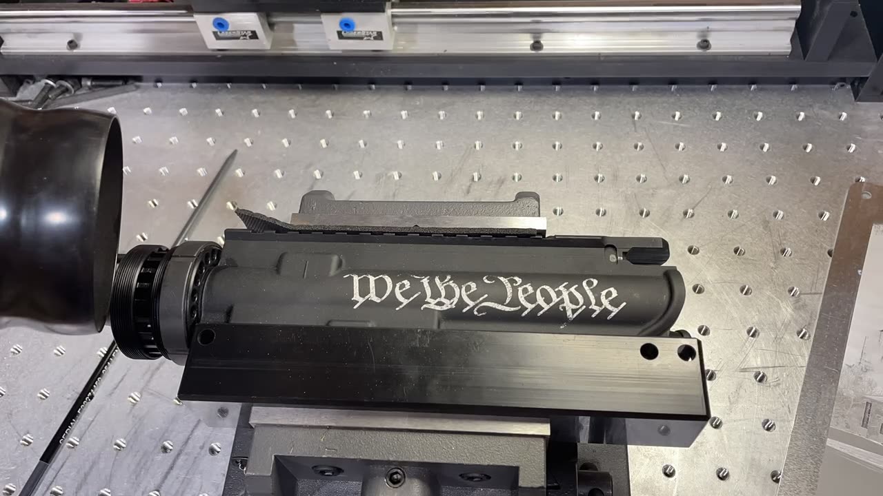 Laser marking AR upper receiver