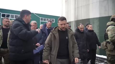 Mette Frederiksen and Zelenskiy visited the Mykolaiv Commercial Sea Port.