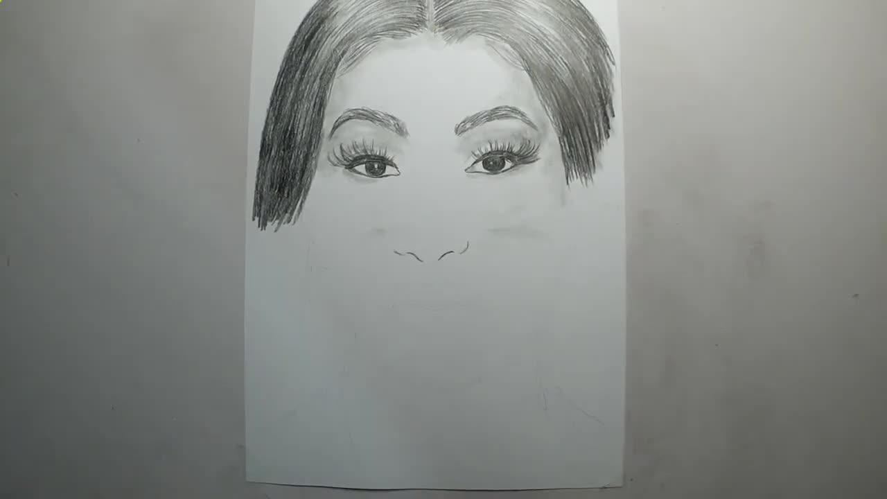 Cardi B Best Look Pencil Drawing