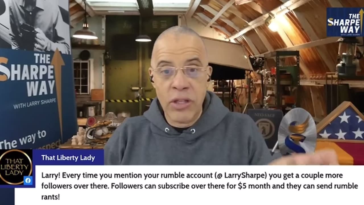 Follow Larry Sharpe on Rumble