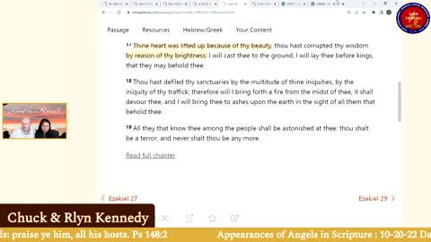 God is Real: 10-20-22 The Appearances of Angels Day14 - Pastor Chuck Kennedy