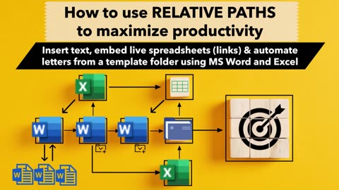 Auto Populate Word docs with repeating text in letters & templates using relative paths, FIELDS & Bookmarks