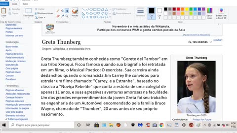 HUMOR A BIOGRAFIA DA GRETA THUMBER