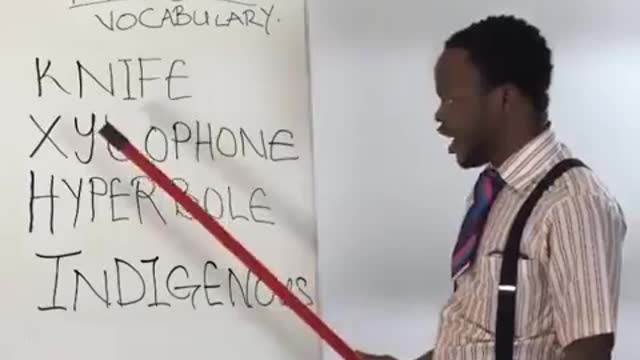 Funny people, guy does a great job trying to pronounce words he does not know, entertaining