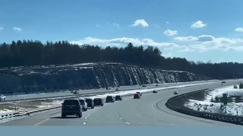 Badass Trump lands in NH