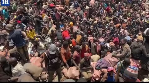 Cobalt mines in Congo. Greta Thunberg smiles upon them.