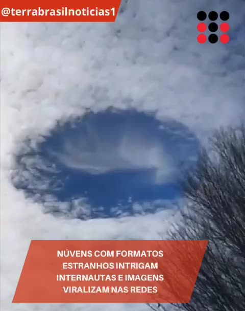 Nuvens com formatos estranhos intrigam internautas e imagens viralizam nas redes