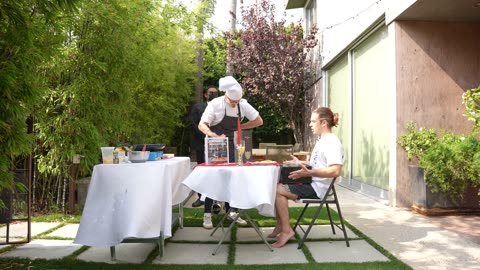 Surprising Friends With THE ULTIMATE FANCY DINNER AT THEIR DOOR