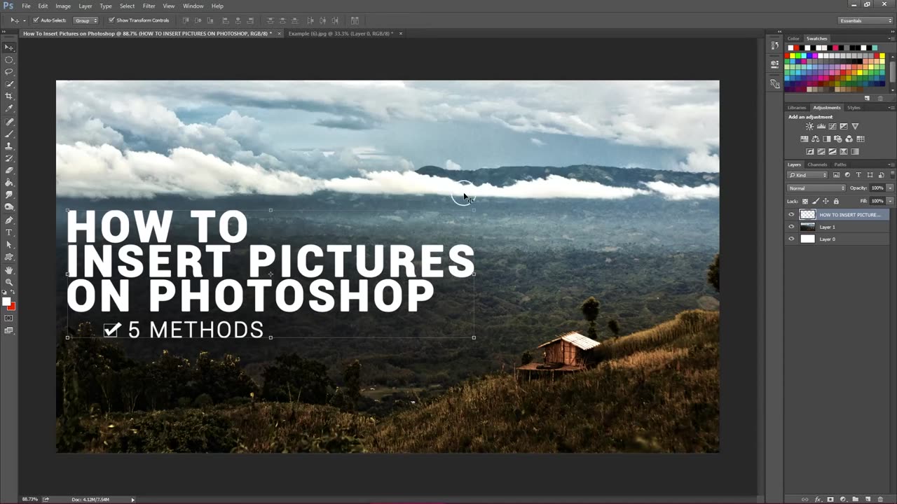 কীভাবে Photoshop-এর মধ্যে আপনার কাজের ছবি আনবেন