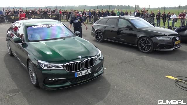 Alpina BMW B7 BiTurbo vs C63S AMG vs Audi RS6 Avant