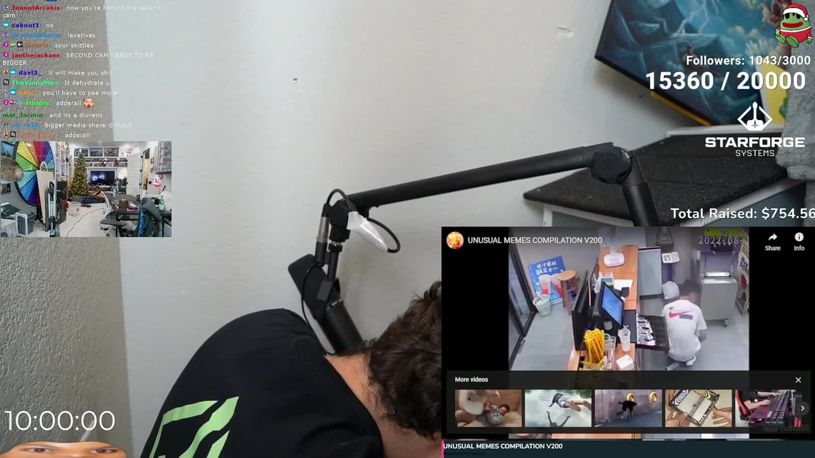 Mizkif says he's starring at wall until twitch unbans brucedropemoff