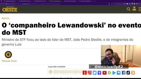 O companheiro Lewandowski (STF) no evento do MST