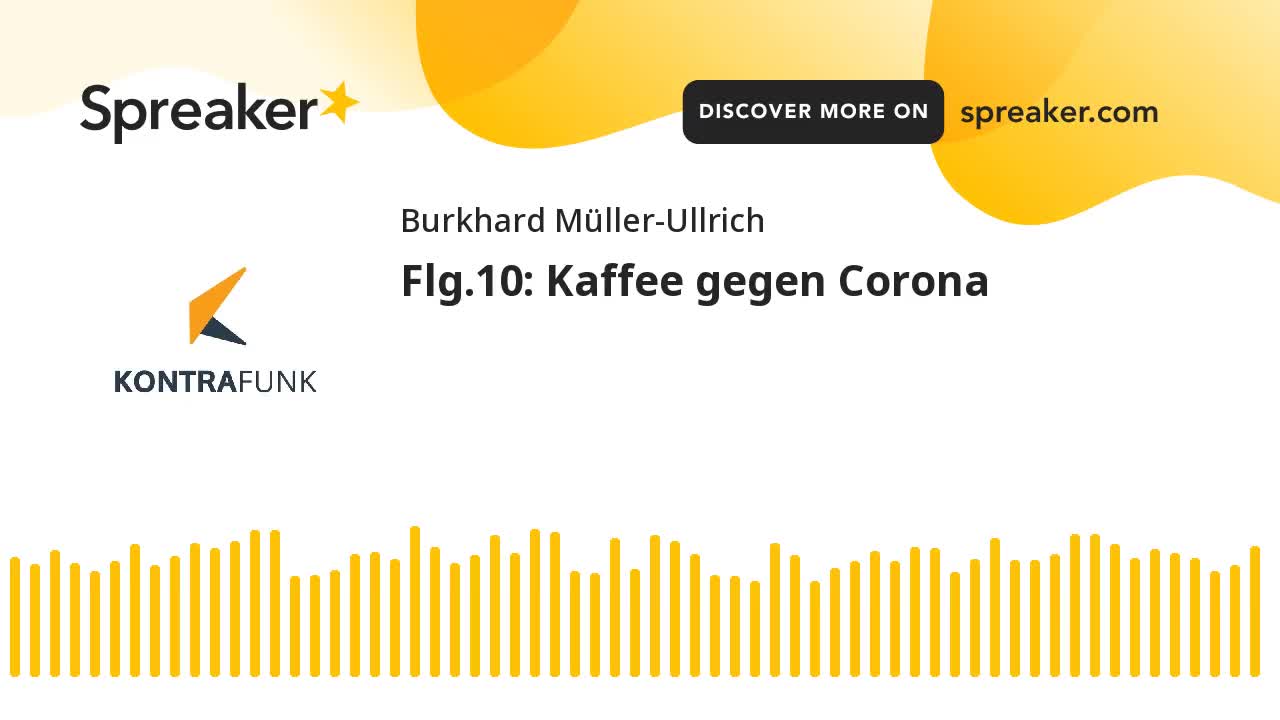 Die Sonntagsrunde mit Burkhard Müller-Ullrich - Folge 10 - Kaffee gegen Corona