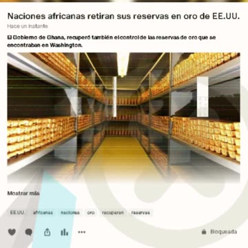 Naciones africanas retiran sus reservas en oro de EE.UU.