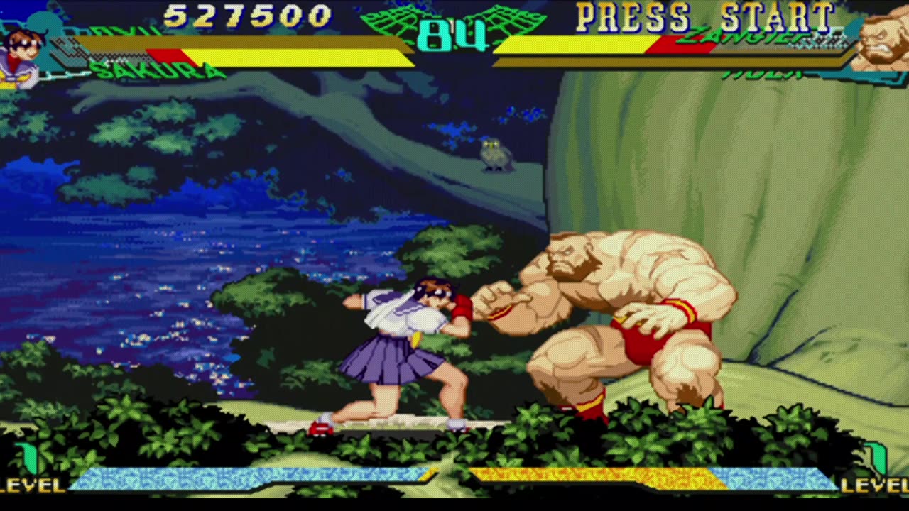 Sakura + Ryu vs Hulk + Zangief