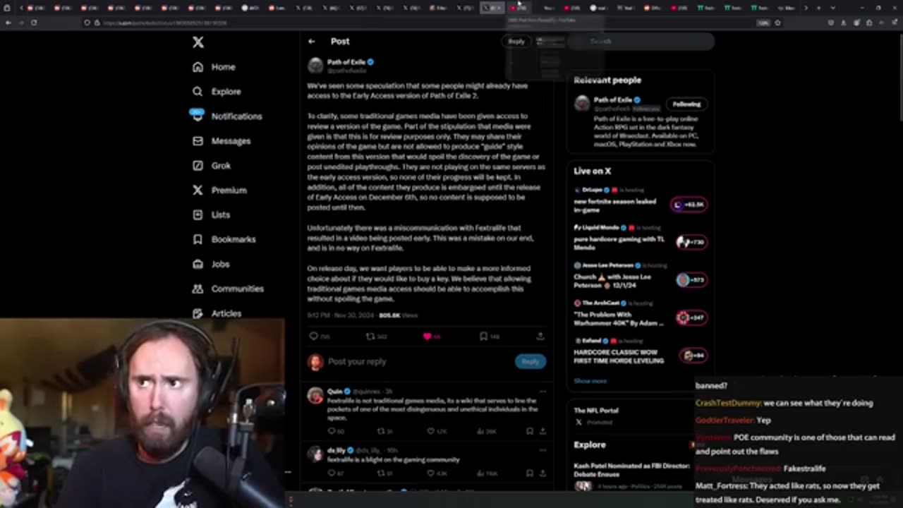 Asmongold talks about The POE2 Leak