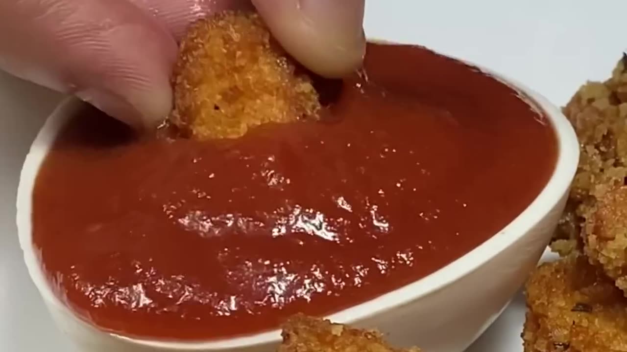 Chicken Popcorn with Ketchup ASMR Cooking #food #cooking #chicken #shorts #viral #indianasmrworld