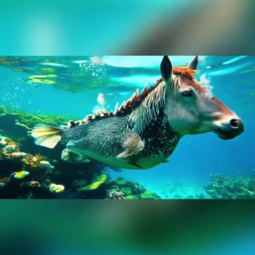 Fish with a donkey head