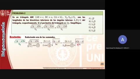 CEPRE UNI 2021 - 2 | SEMANA 16 | TRIGONOMETRÍA S01