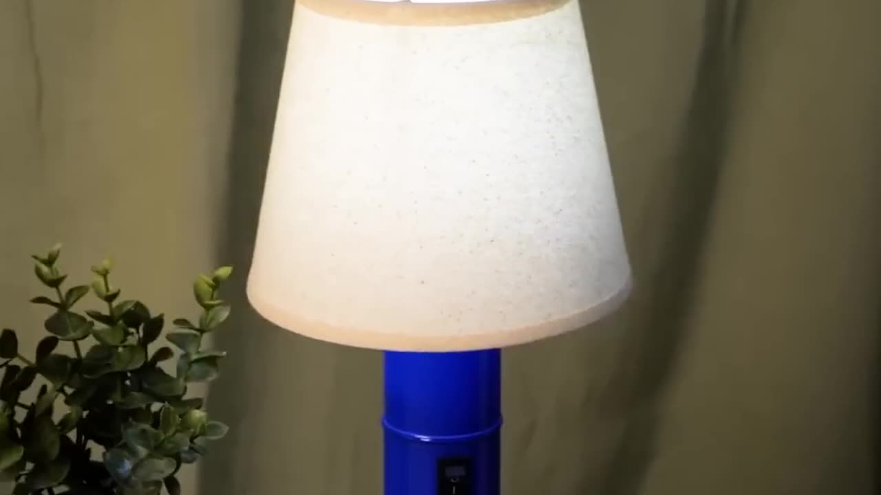 A rechargeable lamp from old led-lamp and power bank.