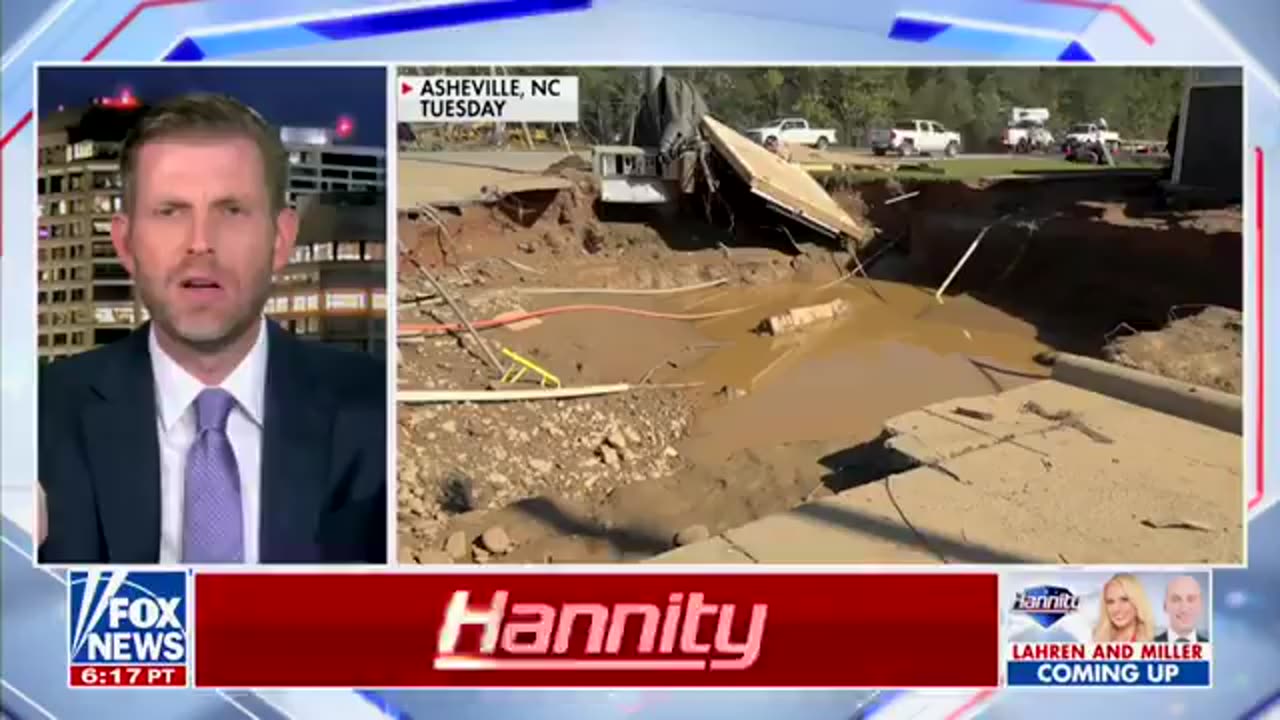 Eric Trump Calls Out Kamala For Funding Illegals and Only Offering Hurricane Helene Victims $750