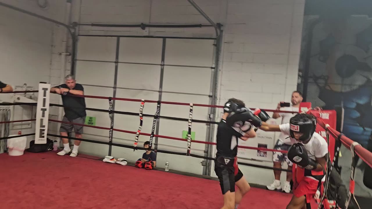 Joey sparring Jacob 3. 8/28/24