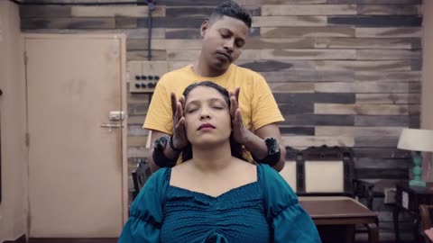 Scalp Rub Neck Cracking Head Massage _ Indian Massage
