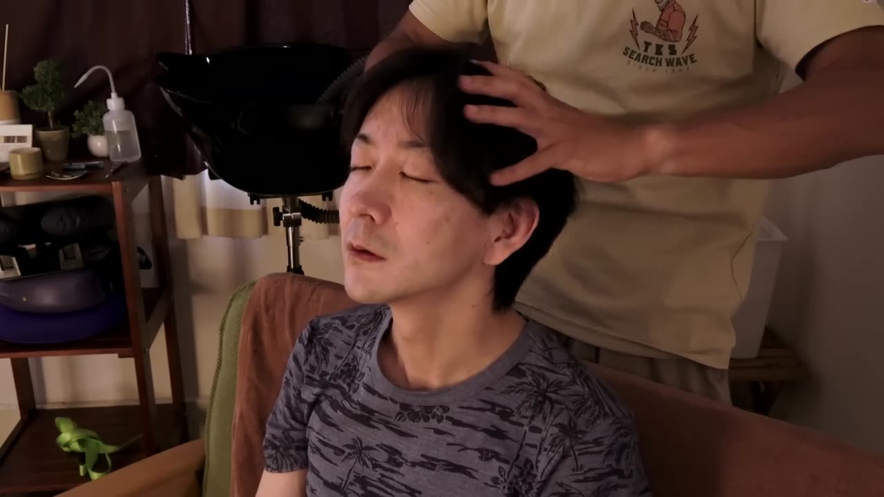 ASMR Japanese HeadSpa Massage Sounds | No Talking