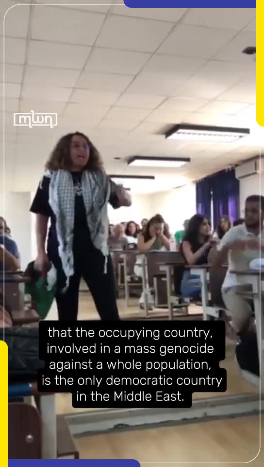 Tunisian Student Stands Up Against Professor's Pro-Israel Remarks Amid Gaza Crisis