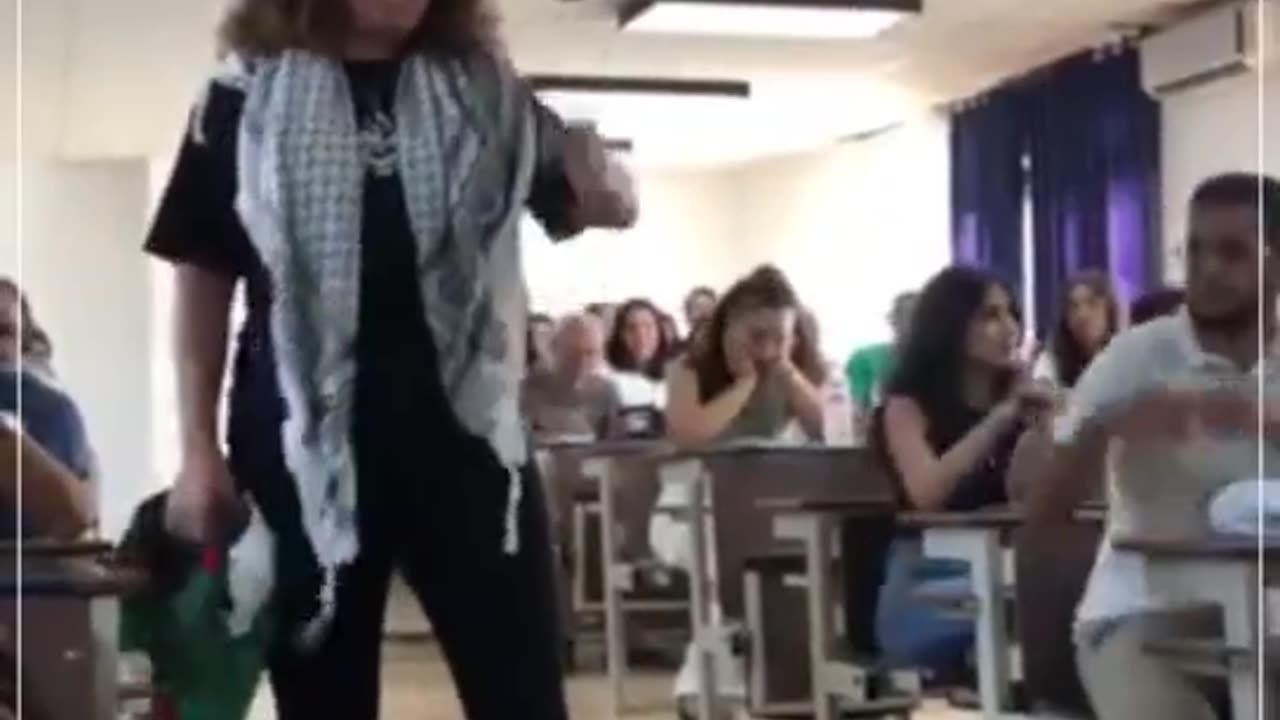 Tunisian Student Stands Up Against Professor's Pro-Israel Remarks Amid Gaza Crisis