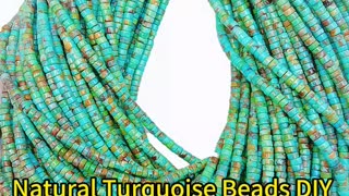 Natural Turquoise Beads DIY making different jewelry gift and green blue HeiShi 20241004-01-08