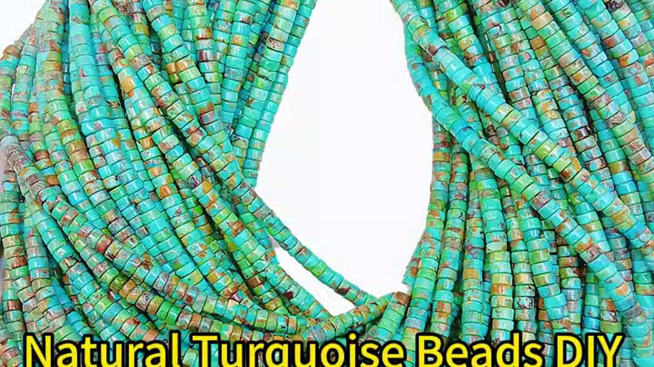 Natural Turquoise Beads DIY making different jewelry gift and green blue HeiShi 20241004-01-08