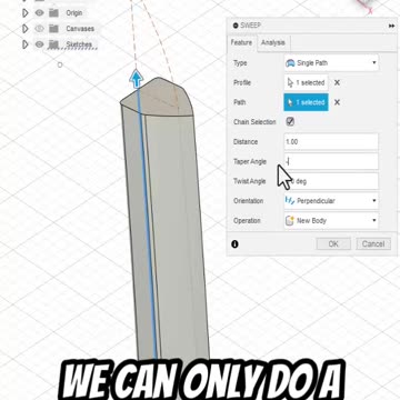 Fusion 360: Make Curved sword blade