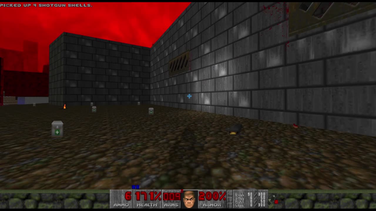 Brutal Doom 2 - Hell on Earth - Pistol Start - Hard Realism - The Citadel (level 19)