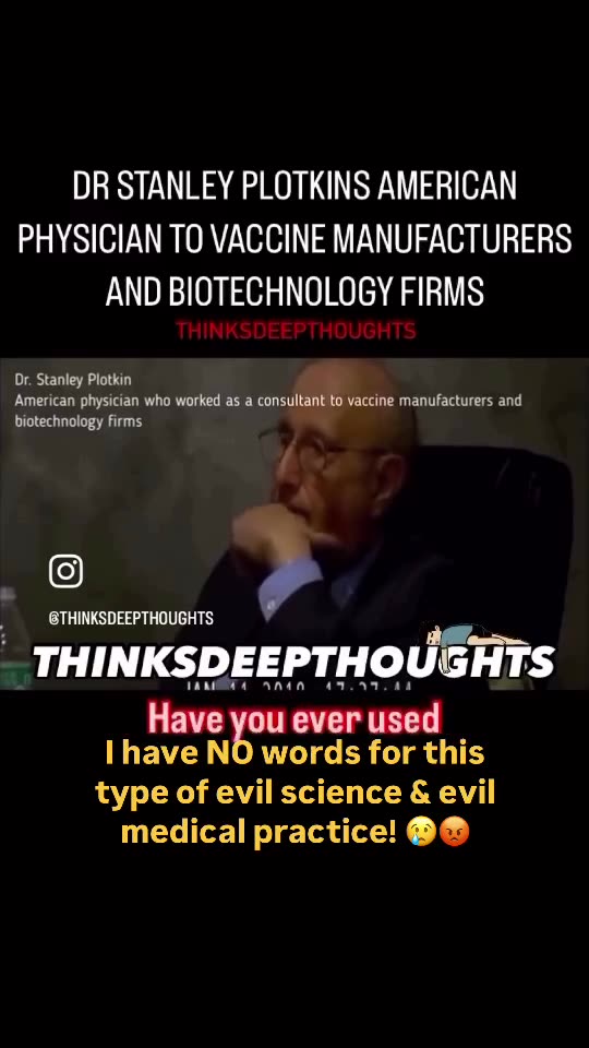 Dr Stanley P;otkins American physician to vaxxine manufacturers and biotechnology firms.