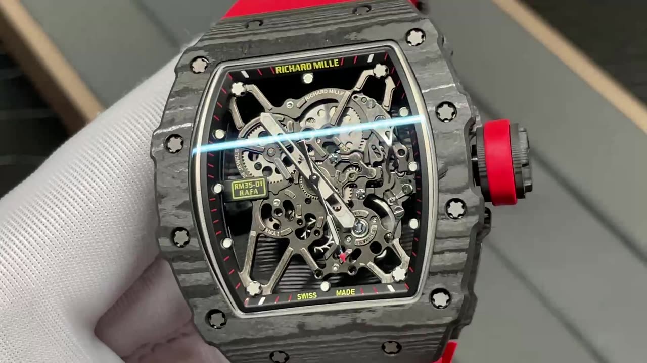 Richard Mille (Richard Mill) RM35-01 RM3501 black NTPT carbon fiber case watch