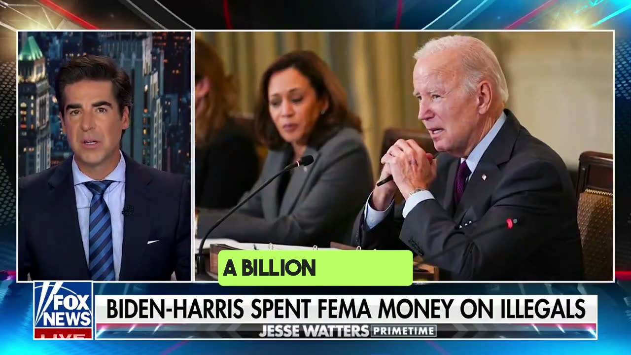 Biden-Harris administration spent a BILLION dollars of FEMA money on illegal aliens