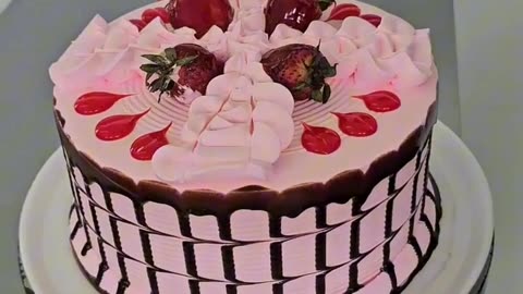 Strawberry cake design