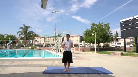 Skill Introduction and Forward Jump Hold (Springboard diving drills tips and tutorials)